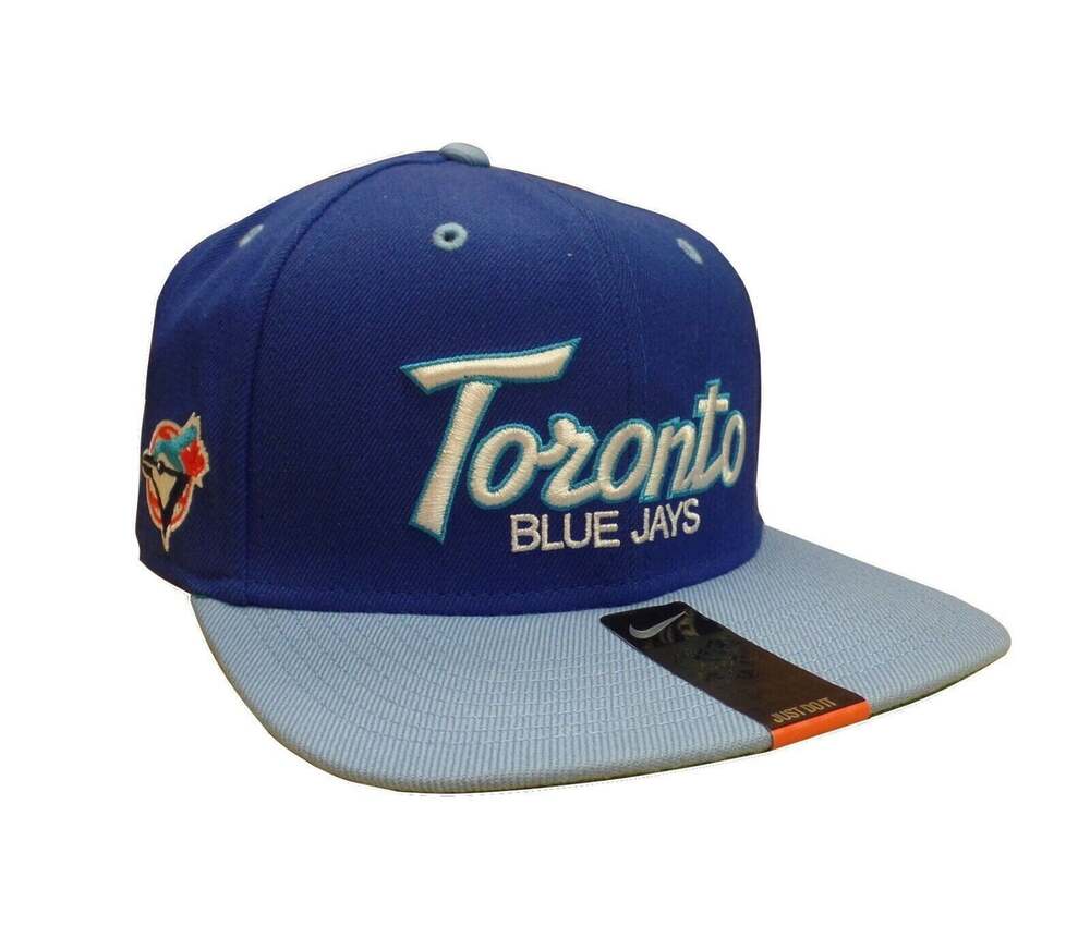 Nike Vintage Two Toned Script Toronto Blue Jays Blue/Light Blue Snapback Hat/Cap
